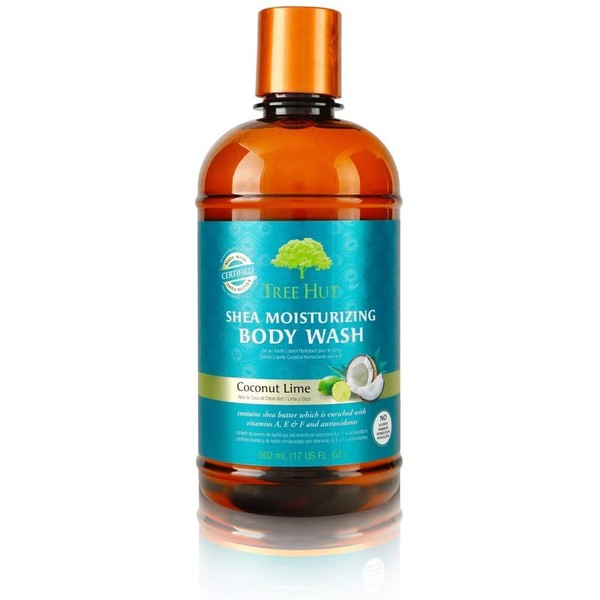 Tree Hut Shea Moisturizing Body Wash Coconut Lime, 17oz, Ultra Hydrating Body Wash for Nourishing Essential Body Care