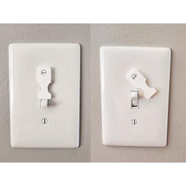 8-Pack Toggle Switch Guard Covers Wall Plates – White Safety Covers for Toggle Switches – Prevents Unwanted On/Off – Quick Install for Home, Garage, or Workshop (white, Set of 8)