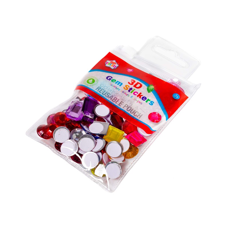 Kids Create Activity Play 3D Sticker Gems