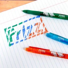 BAZIC Frizz Fashion Color Erasable Gel Retractable Pen with Grip