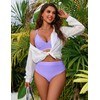BMJL Bikini Sets for Women High Waisted Swim Suits Shell