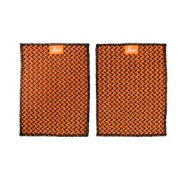 Q-Swiper Scrub-Clean Reusable Grill Cleaning Cloth - 2 Pack | Large Non-Abrasive Cloth with Micro-Coated Fibers | Heavy-Duty for BBQ | Cleaner for Pots, Cast Iron Skillets, Grill Basket & Accessories