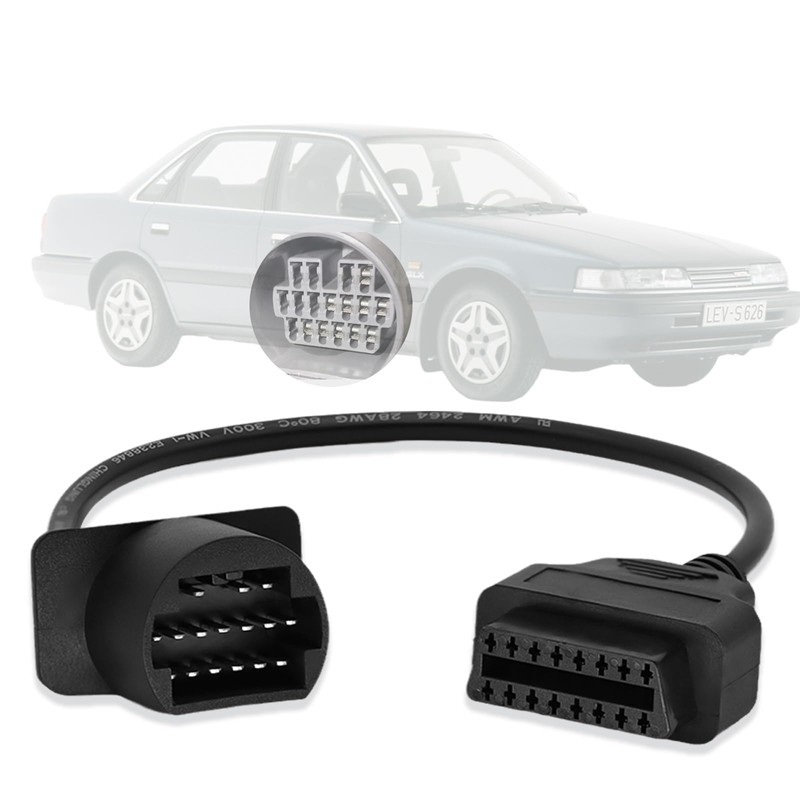 AMHTDOL OBDII Adapter Fit for Toyota 17 Pin OBD1 to