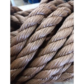 Valley 5/8" x 200 ft. Twisted Polypropylene rope. High Quality. Light Brown . US Made