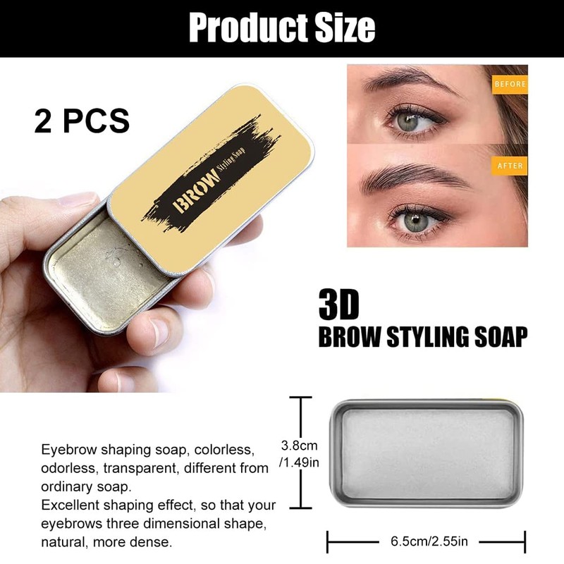 3D Eyebrow Makeup Gel, Eyebrow Soap, Eyebrow Styling Soap, Soap