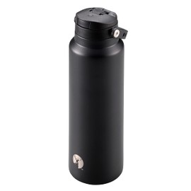 Captain Stag UE-3549 Sports Bottle, Direct Drinking, Double Stainless Steel Bottle, Vacuum Insulated, Cold Insulated, HD One-Touch Bottle, 33.8 fl oz (1,000 ml), Black Product Size: Approx. Outer Diameter 3.3 x Height 11.0 inches (84 mm) x Height 11.0 in