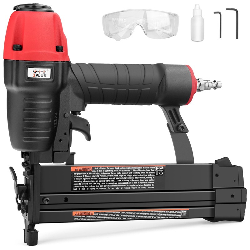 3PLUS HF509040SP 18 Gauge 2" Brad Nailer and 1/4-Inch Narrow