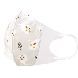スケーター(Skater) 三層構造 不織布 立体 マスク 子供用 7枚 めがねうさぎ MSKS3N-A