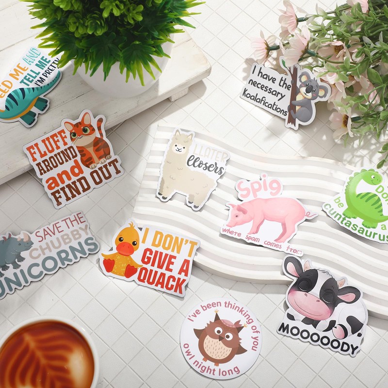 Kanayu 16 Pcs Funny Cute Magnets Adult Fridge Magnets Animal