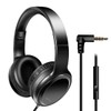 LogiLink Stereo Headset with Microphone, Adjustable and Foldable, Connection via