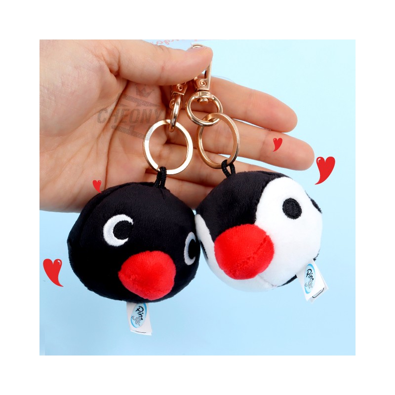 Pingu doll key ring face multi cute penguin doll goods