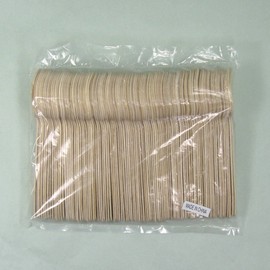 Daikoku Industrial Single Use Wooden Spoons #5.5 inches (140 mm) (Small), Rose, Set of 100