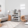 Simple Houseware 6-Tier Shoe Rack Storage Organizer w/Side Hanging Bag,