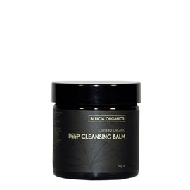 Alucia Organics Certified Organic Deep Cleansing Balm 50g - Pure, Natural, Cruelty Free, Hot Cloth Method, for Removing Makeup, Impurities