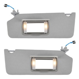 Sun Visor Driver & Passenger Side Compatible with Honda Pilot 2017 2018 2019 2020 2021 Honda Ridgeline 2018-2020 Sunshade Number 83230-TG7-A12ZB 83280-TG7-A12ZB Color: Gray