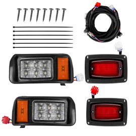 CartClan Club Car DS LED Light Kit, Golf Cart Factory Style Headlight and Taillight Kit Suitable for 1993-Up Club Car DS Golf Carts, OEM# 101988002 101988001