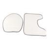3 PCS Bathroom Mat Set Stone Embossed Toilet Lid Cover