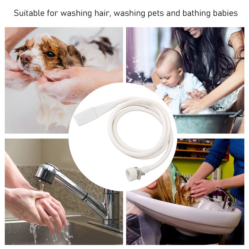 Plastic Sink Faucet Shower Head with Hose Shampoo Sprayer for