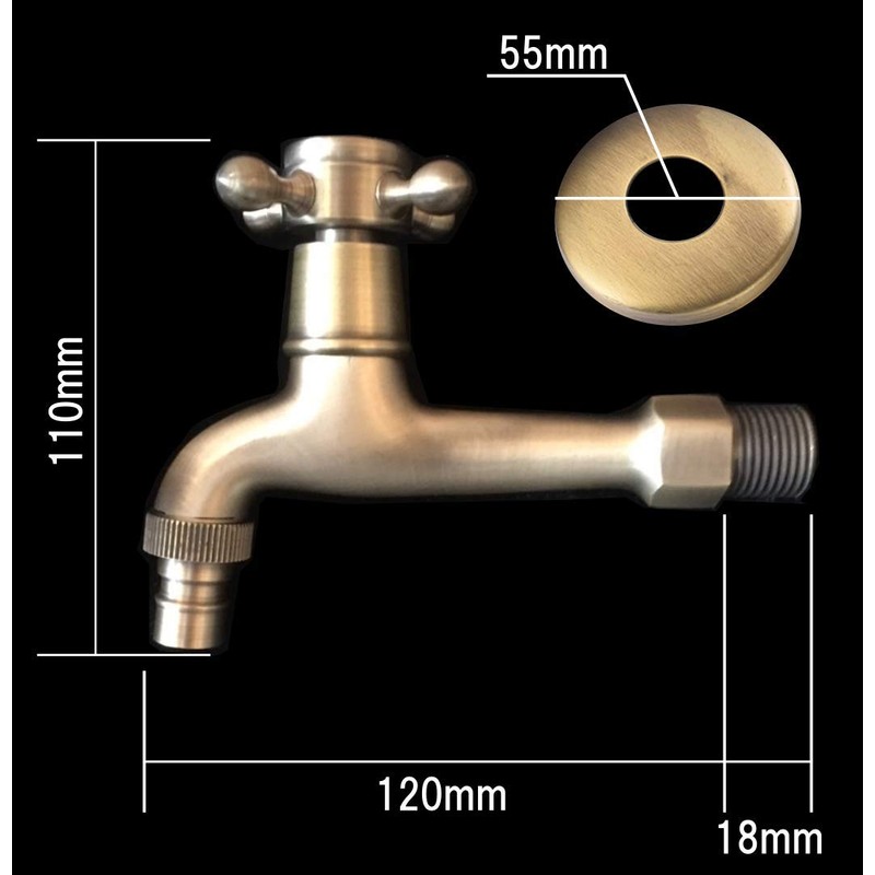 HappyHome Antique Retro Faucet Brass Lavatory Faucet Bathroom Faucet, Gardening