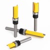 Bohaner 4 Pcs 1/4 Inch Shank Flush Trim Pattern Router