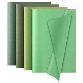 60 Sheets Sage Green Wrapping Paper, Gradient Sage Green Tissue Paper 19.69x13.78in Green Tissue Paper Light Green Tissue Paper for Crafts Gift Bags Party Decoration