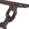 Relaxdays 10022947 Cast Iron Shelf Brackets, Set of 2, Antique