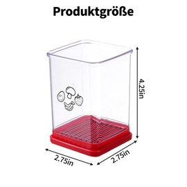 Tassenschneider,Obstschneider Cup Slicer Scheiben Multifunktional Edelstahl Obstschneider für Erdbeere Banane Ei Gemüse Schnell Salat Zubereiten Küchenhelfer