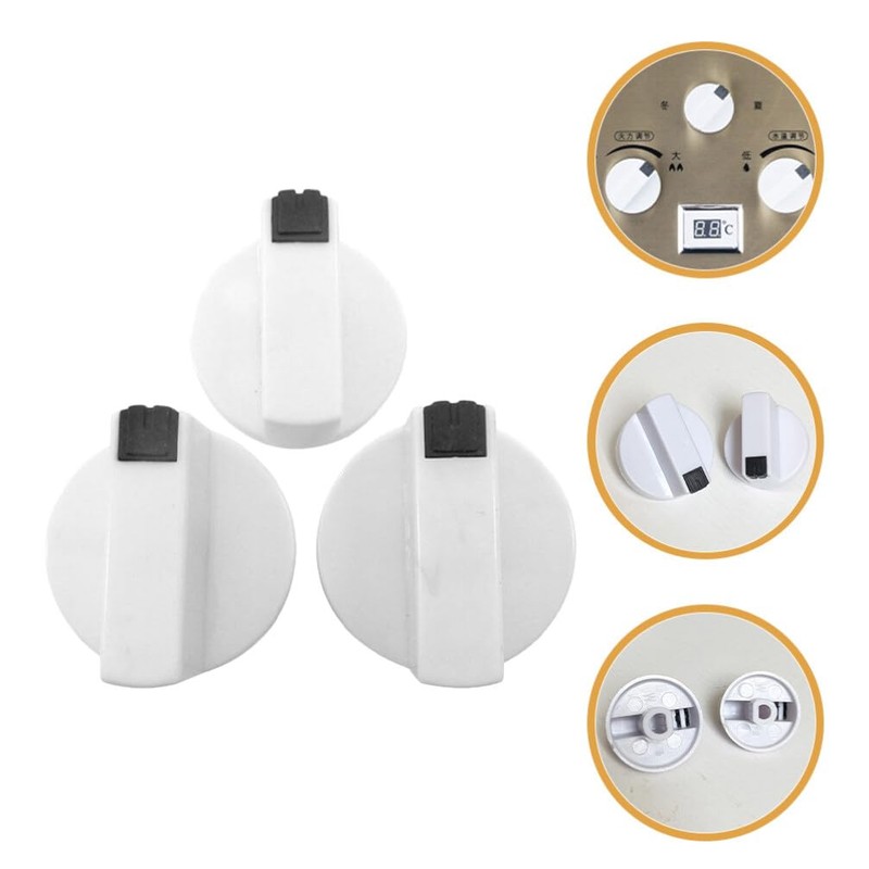 Gadpiparty 3pcs Water Control Knob Stove Knob for Hot Water