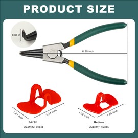 81 Pcs Chicken Safety Peepers Kit with Pliers - Gentle Pecking Prevention for Free-Range Poultry (30L+50M+Tool)