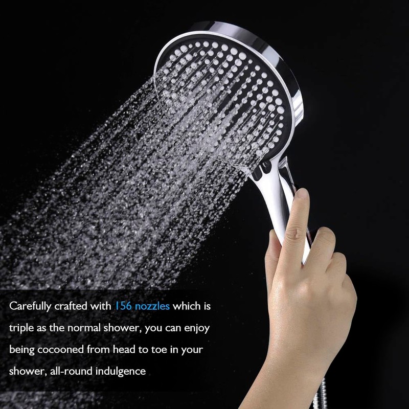 Decaura 3-Mode Handheld Shower Head with 150cm Shower Hose Luxury