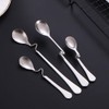 Serving Spoons Stainless Steel 4pcs Hanging Coffee Spoons, Bending Handle