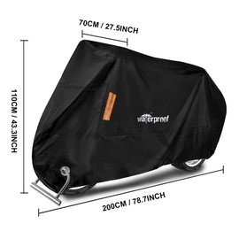 Aserose - Cubierta de Bicicleta,Impermeable al Aire Libre Cubierta Resistencia al Agua Protección contra Polvo Viento UV Sol con Orificio de Bloqueo Antióxido Funda para Vehículos,Bicicleta de Montaña