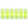 sourcing map 6pcs Small Cylindrical Bubble Level Vials 9x25mm PMMA
