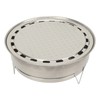 Portable Round Barbecue Charcoal Grill Multifunctional Compact Charcoal Stove for