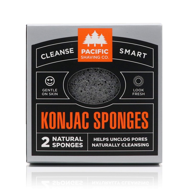 Pacific Shaving Company Konjac Sponge - 2pk | Natural &