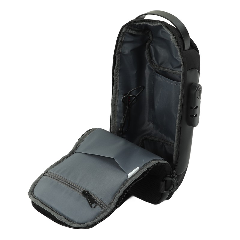 Sling Backpack USB Prevents Theft Waterproof Chest Shoulder Bags for