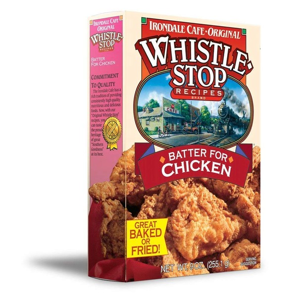 Original WhistleStop Cafe Recipes | Batter Mix for Chicken | 9-oz | 1 Box