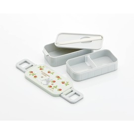 Skater YZW3AG-A My Neighbor Totoro Lunch Box, 20.1 fl oz (600 ml), Antibacterial, 2-Tier, For Women, Made in Japan