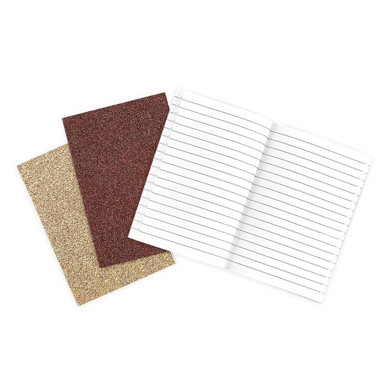 Oh My Glitter Notebooks - Set of 3 - Gold