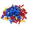 Baomain 1/4" Piggyback Spade Crimp Terminal Connector 0.5-6.0mm² 22-10 AWG