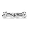 Ruimou 1Pcs 316 Stainless Steel Double Shackle Universal Swivel Ring