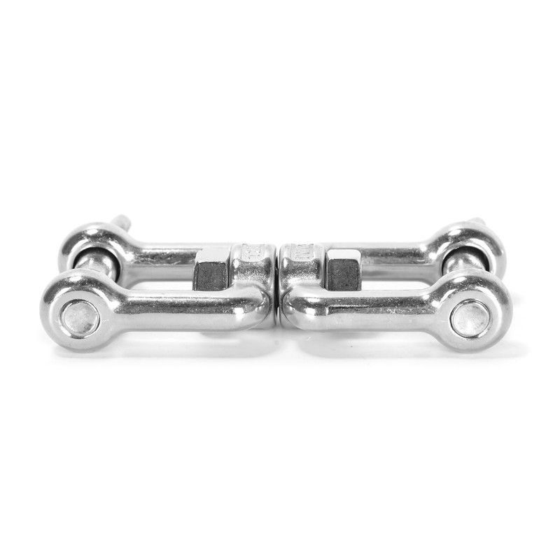 Ruimou 1Pcs 316 Stainless Steel Double Shackle Universal Swivel Ring