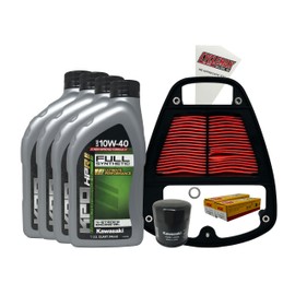 Cyclemax Full Synthetic Tune Up Kit with Spark Plugs compatible with Kawasaki 2006-2023 Vulcan 900
