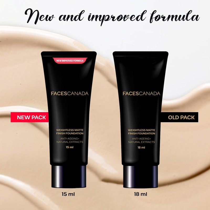 Faces Canada Weightless Matte Finish Foundation | Lightweight Full Coverage