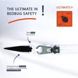 Twillie - Integral Mattress Cover 140x190x25 cm Waterproof - Anti bedbug - Oeko-TEX® Mattress Cover AEGIS® treatment Anti-Dust Mite, Anti-Bacterial - Mattress Protector Made in EU