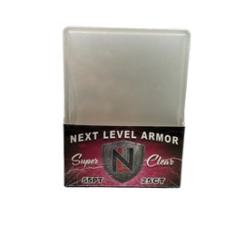 Next Level Armor Top Loader, 25 Pack, Clear Plastic, Letter Size, Card Sleeve