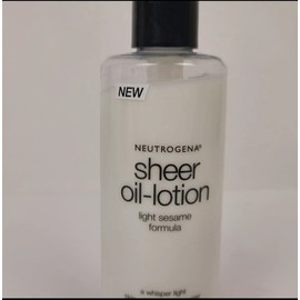 Neutrogena Sheer Oil Lotion Light Sesame Formula Moisturizer 8.5 fl oz HTF New