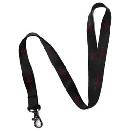 FTD Apparel Cactus J Red Print Black Lanyard