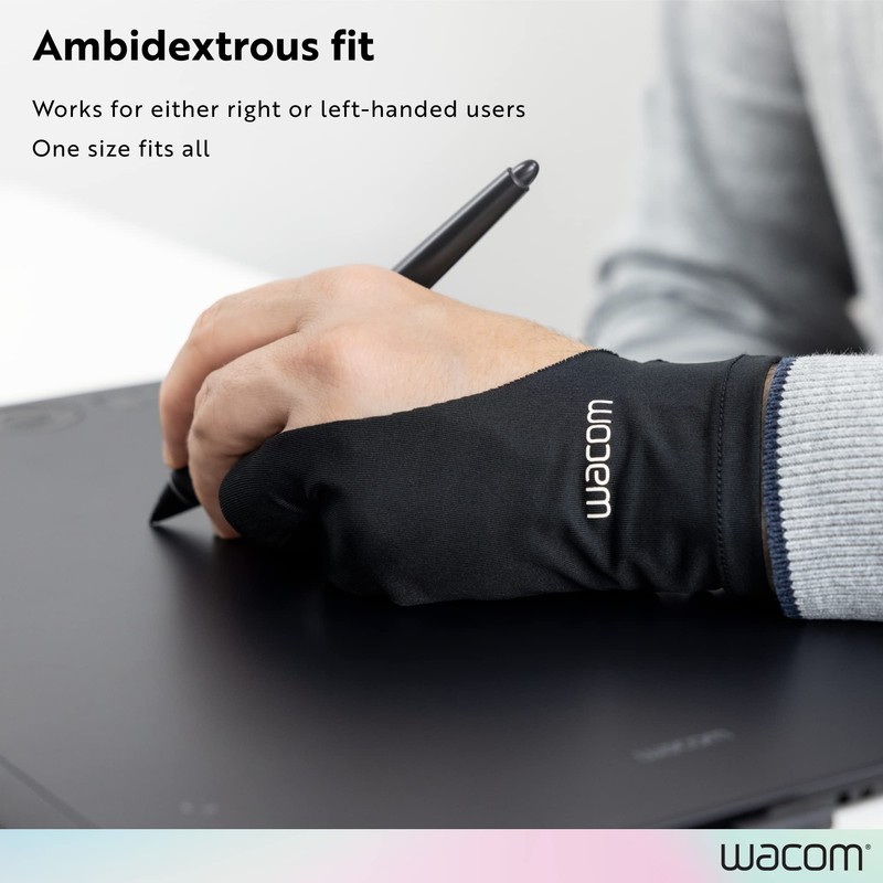 Wacom Drawing Glove, Two-Finger Artist Glove for Drawing Tablet Pen