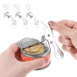 YBEATY 3 Pcs Can Opener Manual Stainless Steel Camping Can Opener Portable Bottle Opening Heavy Duty Multifunctional Kitchen Accessories for Kitchen Travel Camping Survival